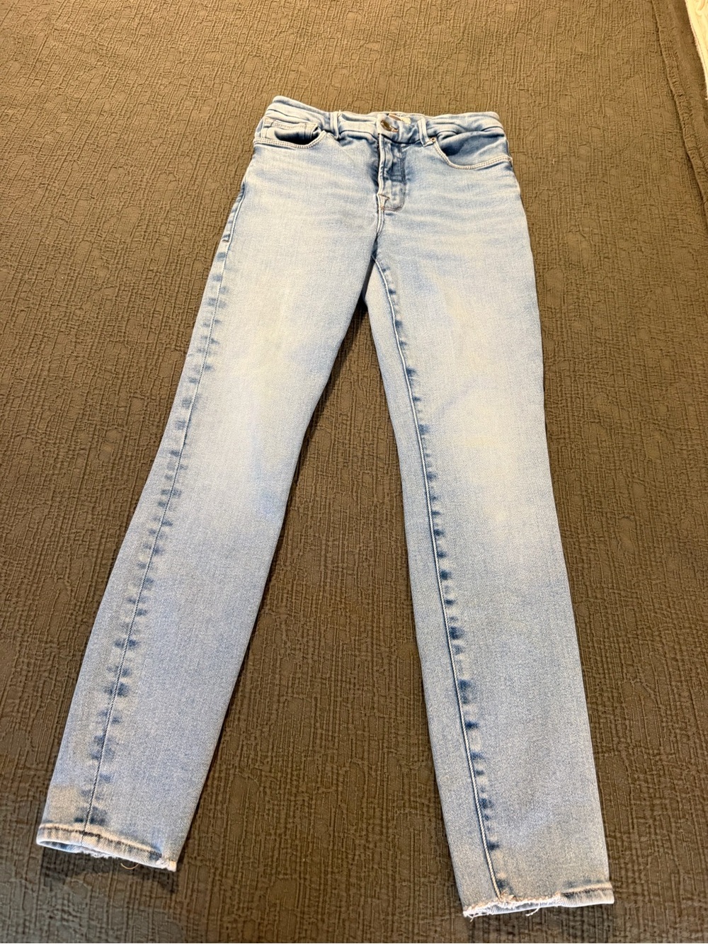 Good American Light Wash Skinny Jeans Sculpting Stretch